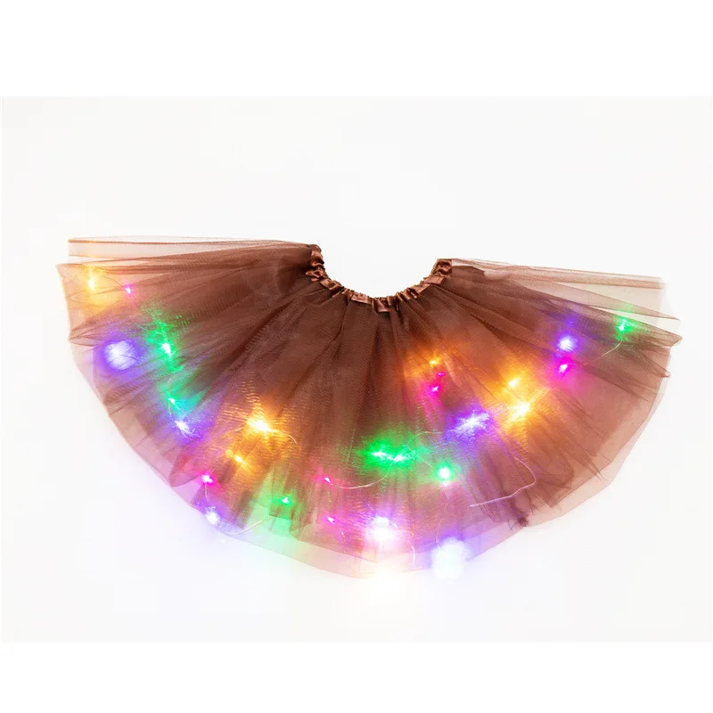 

INS European and American-Style Child Models with Light Shining Tutu Skirt Shining Bust Mesh Skirt Led Tutu