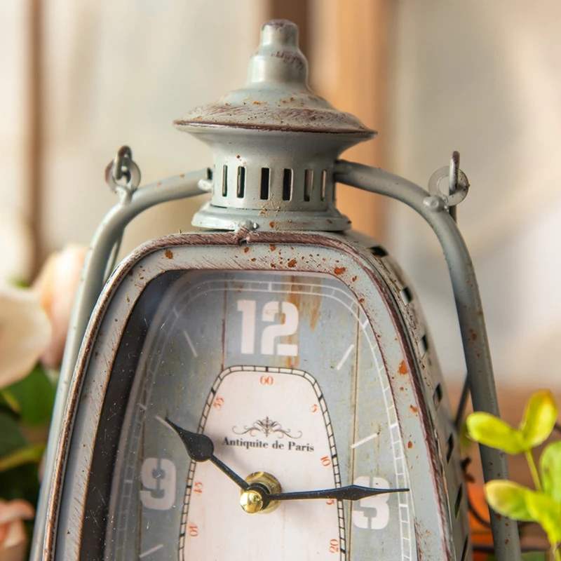 Старинные Железные часы в форме свечи с серой ручкой старинные настольные