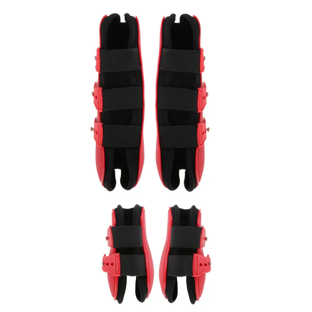 

Ботинки для верховой езды с открытой передней частью/фетлоком, спортивные защитные ботинки для верховой езды нога лошади