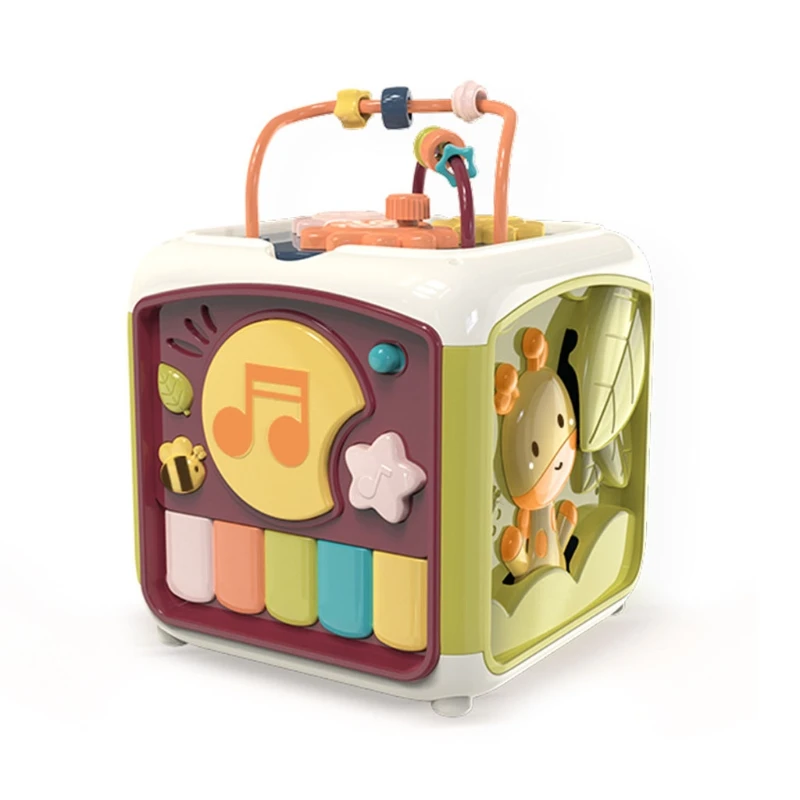 

Кубик для малышей развивающая форма сортировочная музыкальная игрушка лабиринт с подсчетом Развивающие игрушки для детей обучение
