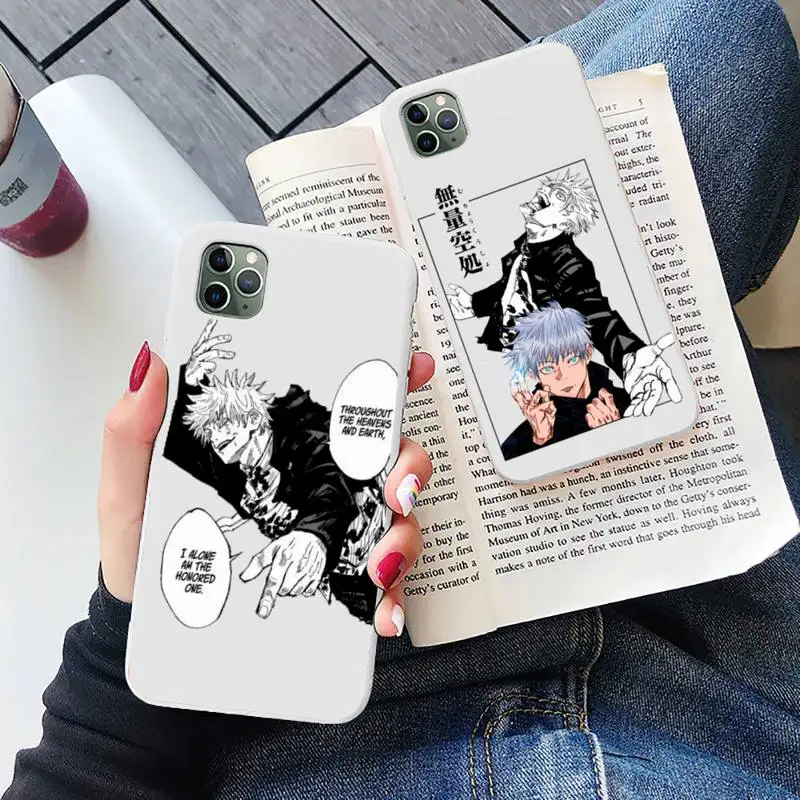 

Jujutsu Kaisen Yuji Itadori Phone Case Candy Color for iPhone 6 6S 7 8 11 12 XS X SE 2020 XR mini pro Plus MAX mobile bags