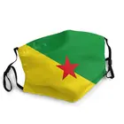 Маска для лица во французском флаге гианы, неодноразовая маска для взрослых, унисекс, противопылевая маска, защитный чехол, респиратор, маска для рта