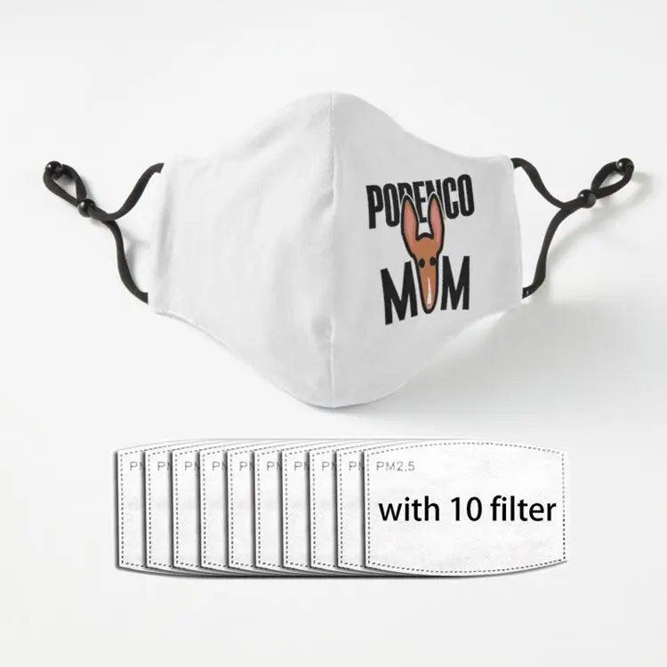 

Podenco Mum colorful Mask with PM2.5 Filters 5 Layers of Protection for Men Women Black