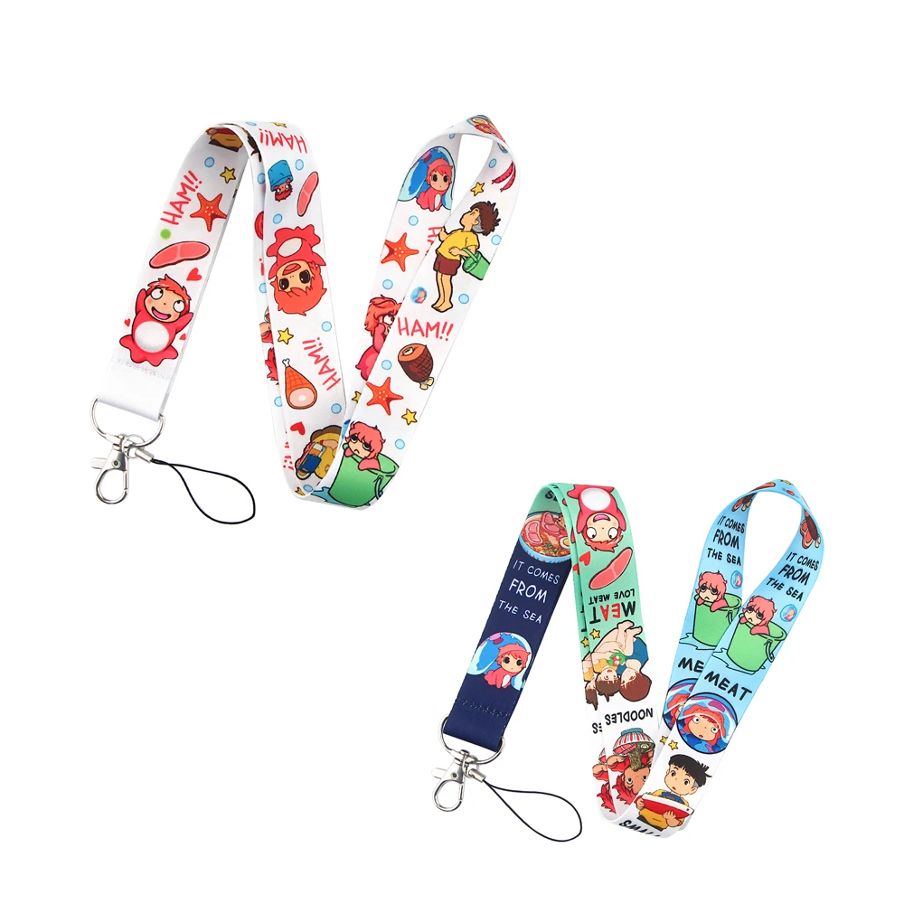 

K2291 Anime Girl Neck straps Lanyards for key ID Card Pass Gym Cellphone USB badge holder DIY Hanging Rope