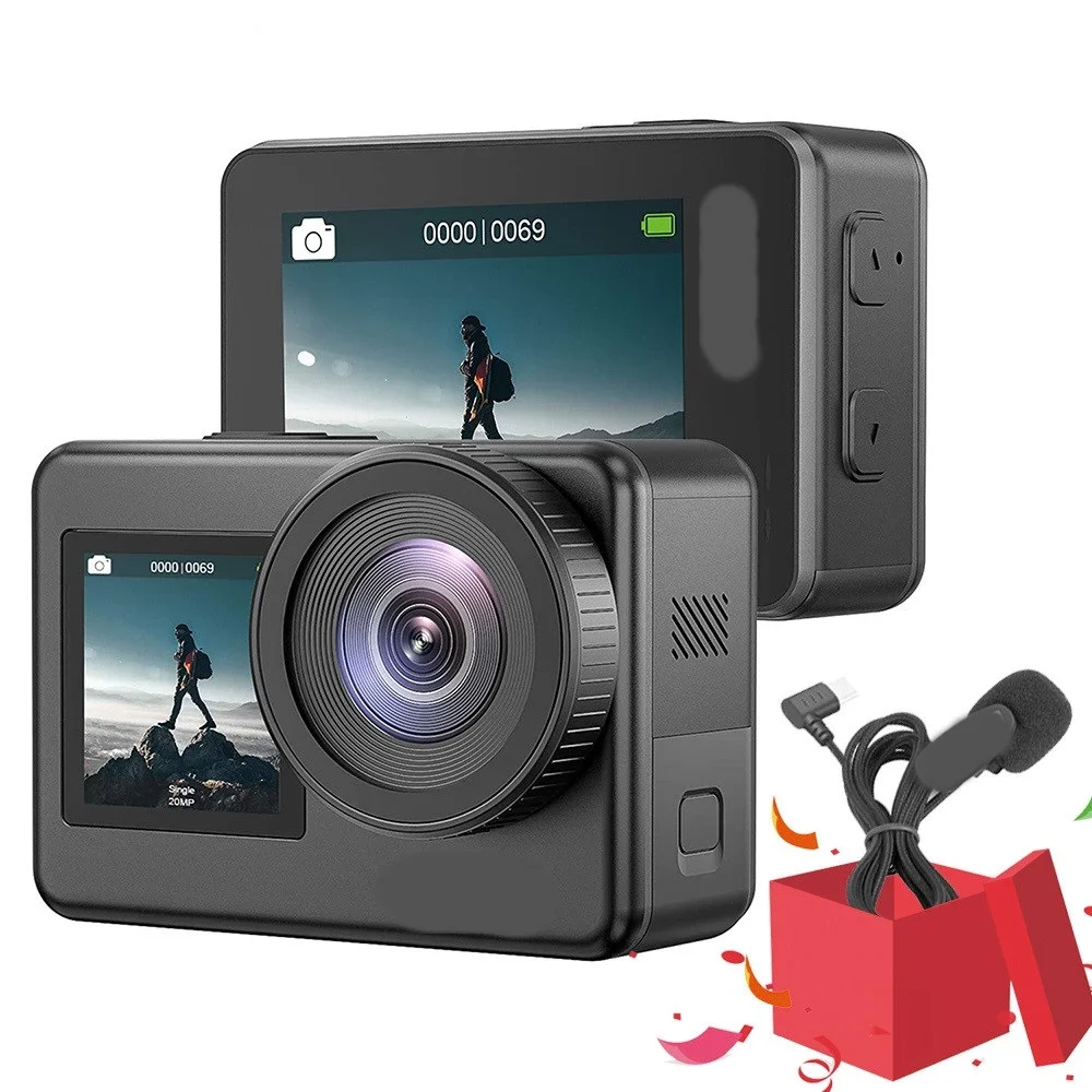 

Экшн-камера AKASO Brave 7, 4K, 30 кадров в секунду, 20 МП, Wi-Fi, сенсорный экран, видеокамера EIS 2,0, зум, голосовое управление, водонепроницаемая камера с п...