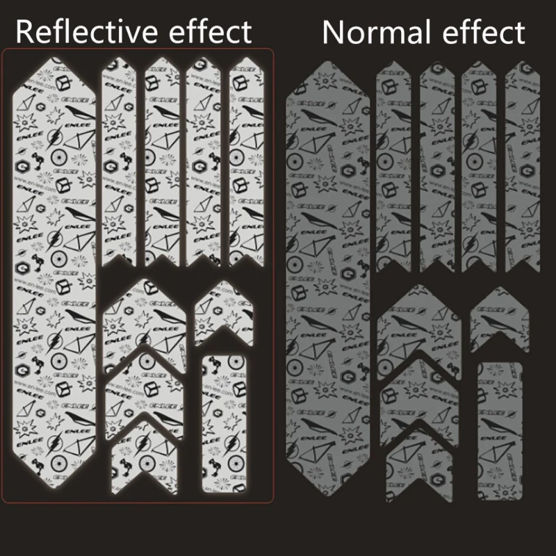 3D защита для горного велосипеда с ночным отражением устойчивая к царапинам