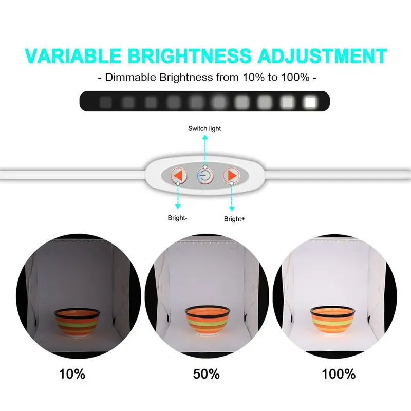 Обновленная версия Портативный фотостудия мини и складной фото светильник