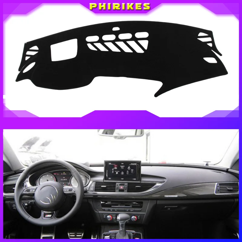 

Car Inner Auto Dashboard Cover Dashmat Pad Carpet Sun Shade Dash Board Cover Fit For Audi A7 S7 Without HUD 2010 2011 12-2016