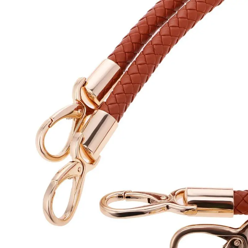 

New 1 pair of bag accessories ladies adjustable wallet tote bag handle bag handle 60cm-brown, as described