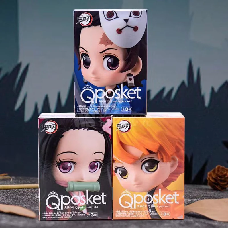 

3pcs/set Anime Demon Slayer Kamado Tanjirou Nezuko pvc Figure Toys 10 cm