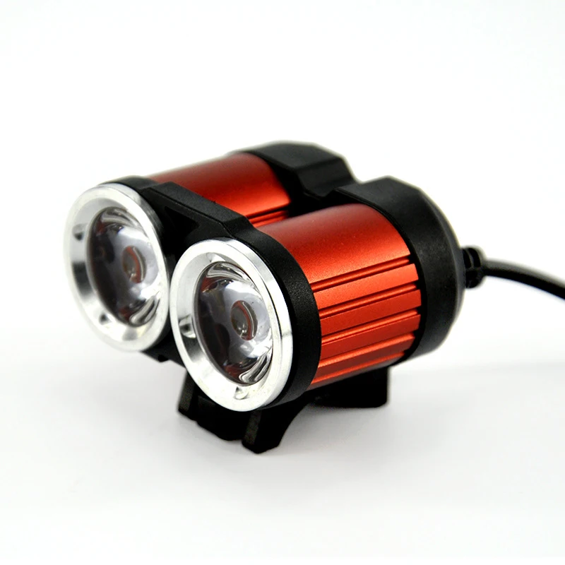 Размер 2000LM 2 X XM L T6 светодиодный USB Водонепроницаемый лампы велосипед