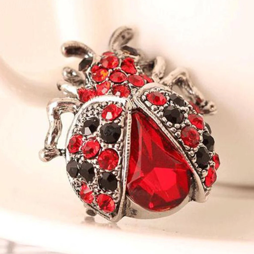 Женская Винтажная брошь в виде божьей коровки из цинкового сплава|Броши| |