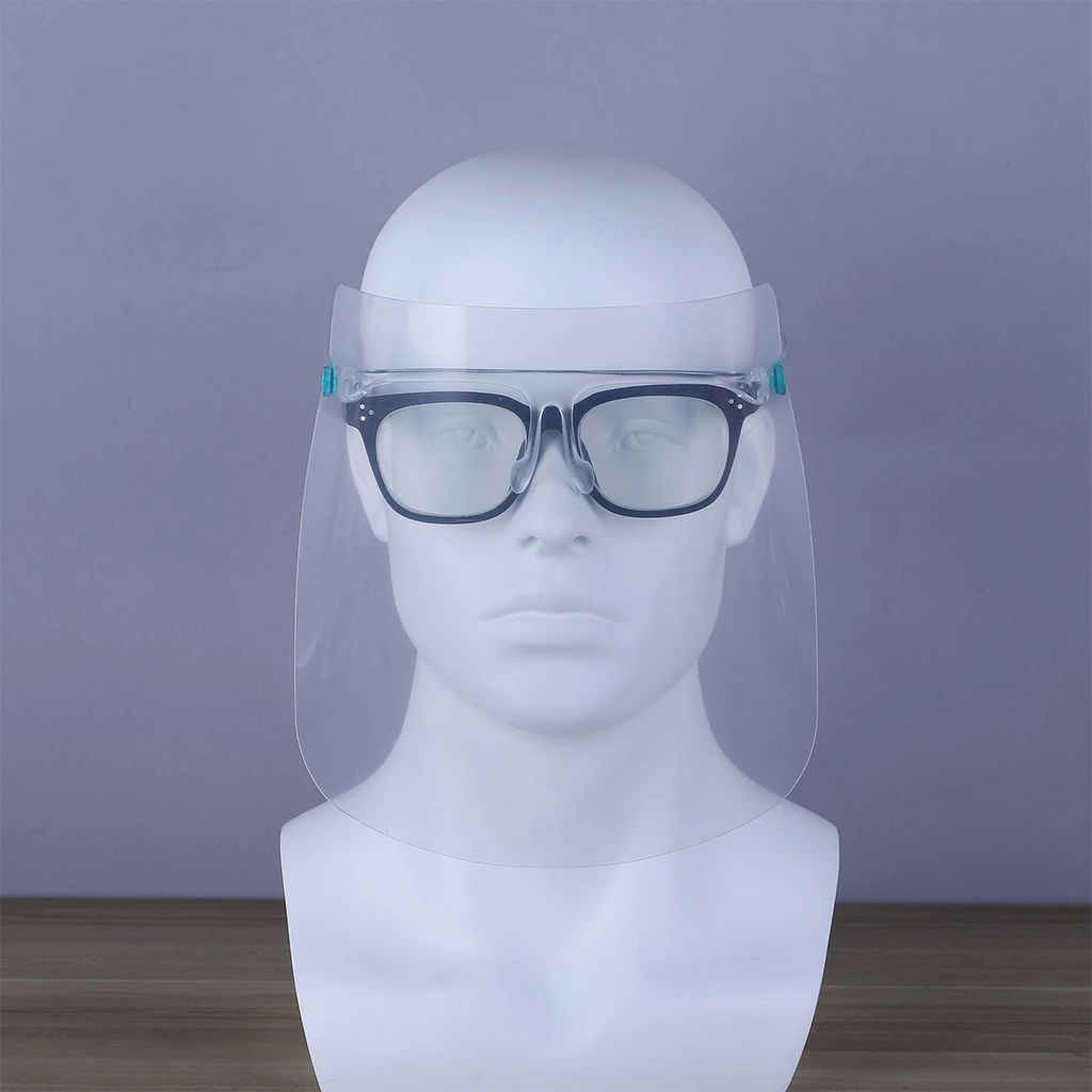 50PCS Unisex Safety Clear Lens Protective Full Face Film Cover Shield Plastic Anti-fog Anti-saliva Faceshield Easy Wearing | Красота и