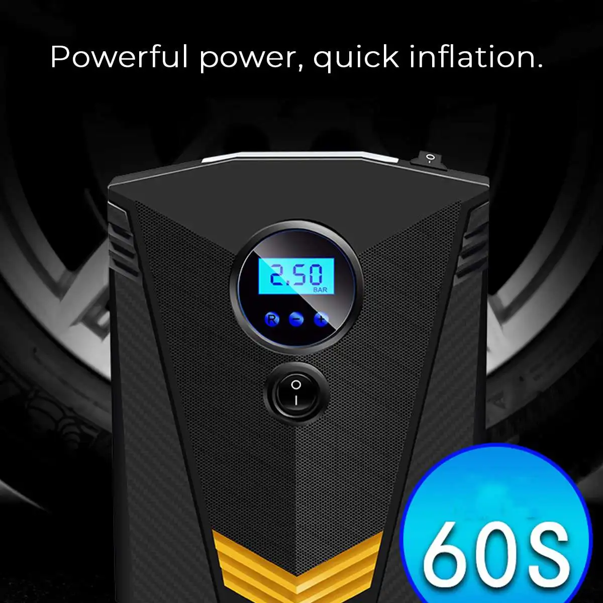 Цифровой автомобильный насос для шин Autoleader надувной с подсветкой воздушный