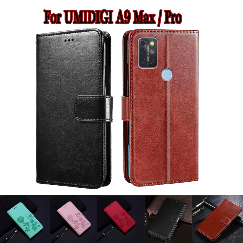 

Flip Case For Umidigi A9 Pro Max Cover Phone Protective Shell Funda Case For Umi A9 Max Pro Wallet Leather Book Hoesje Coque Bag