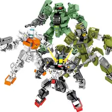 Hot super robot war 1:133 gundam Spiegel zaku GM RGM-79 building block mech model bricks toys collection for boys gifts
