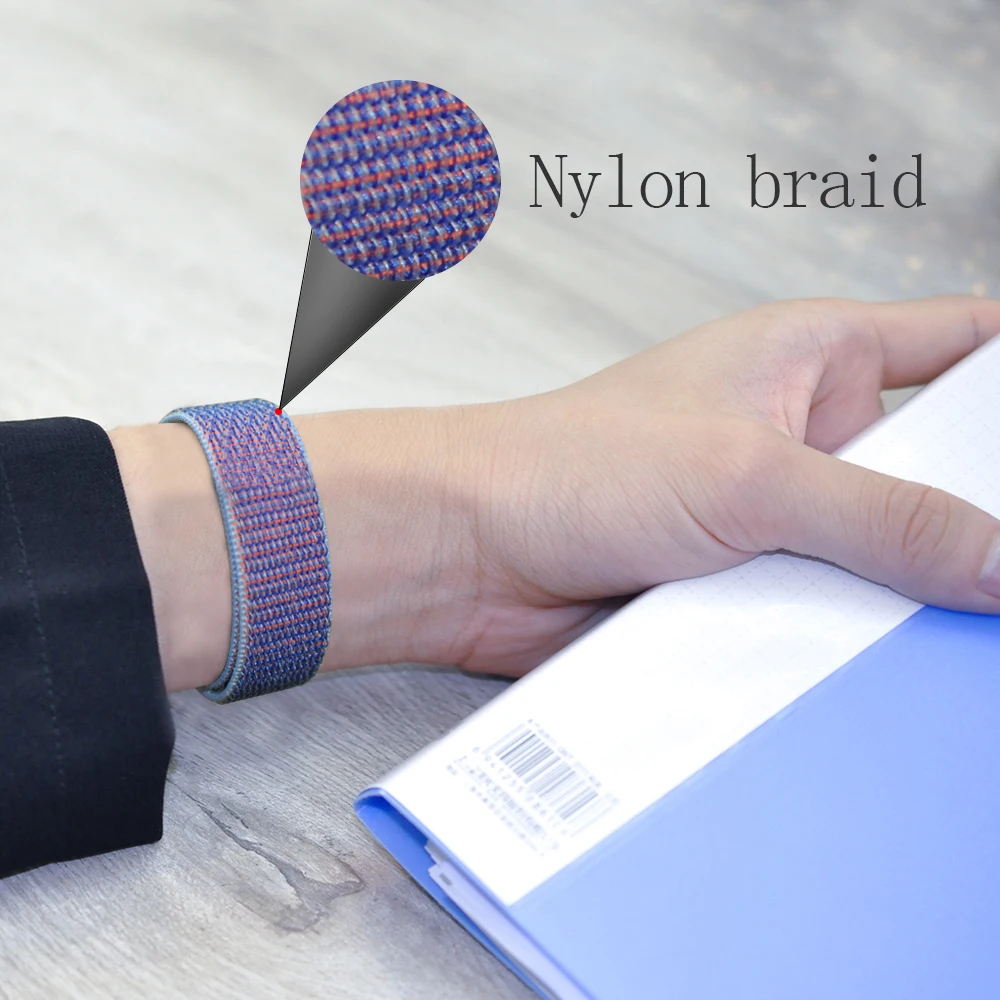 

Strap for Apple Watch Band 44mm 40mm iWatch 42mm 38mm Smartwatch International Nylon Loop Sports Bracelet Apple Watch 3 4 5 SE 6