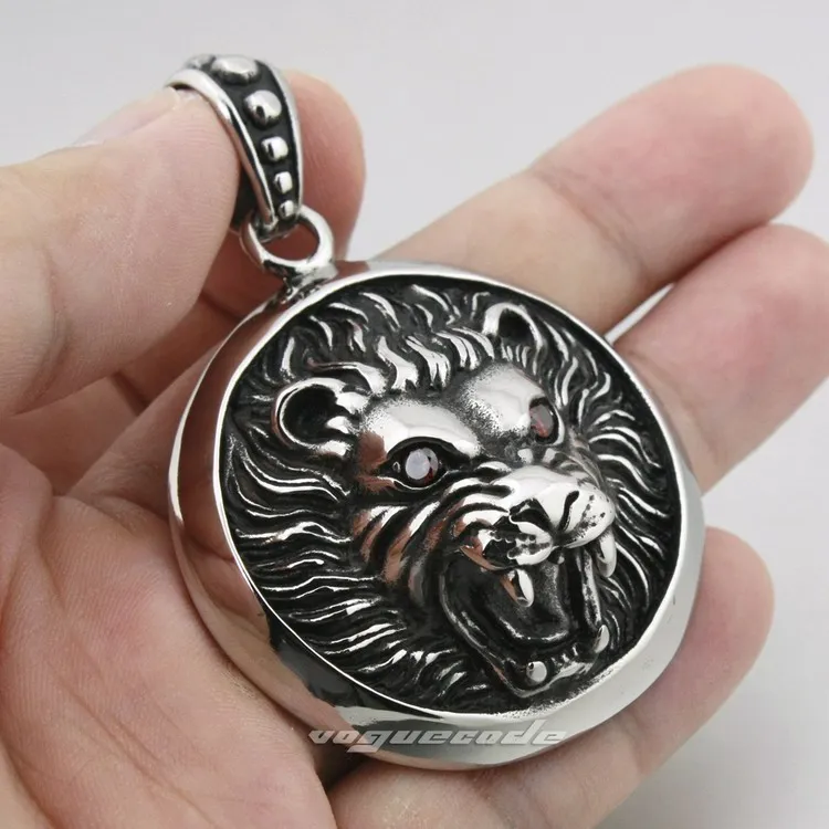 Кулон в виде большого рыцаря короля льва из нержавеющей стали 316L мужской
