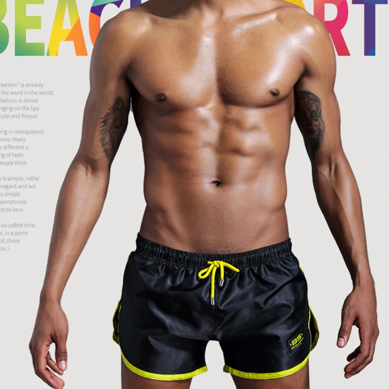 

2021 летние мужские пляжные дышащие пляжные шорты, мужские быстросохнущие купальники, подходящая одежда, штаны для серфинга, спортивные пляж...