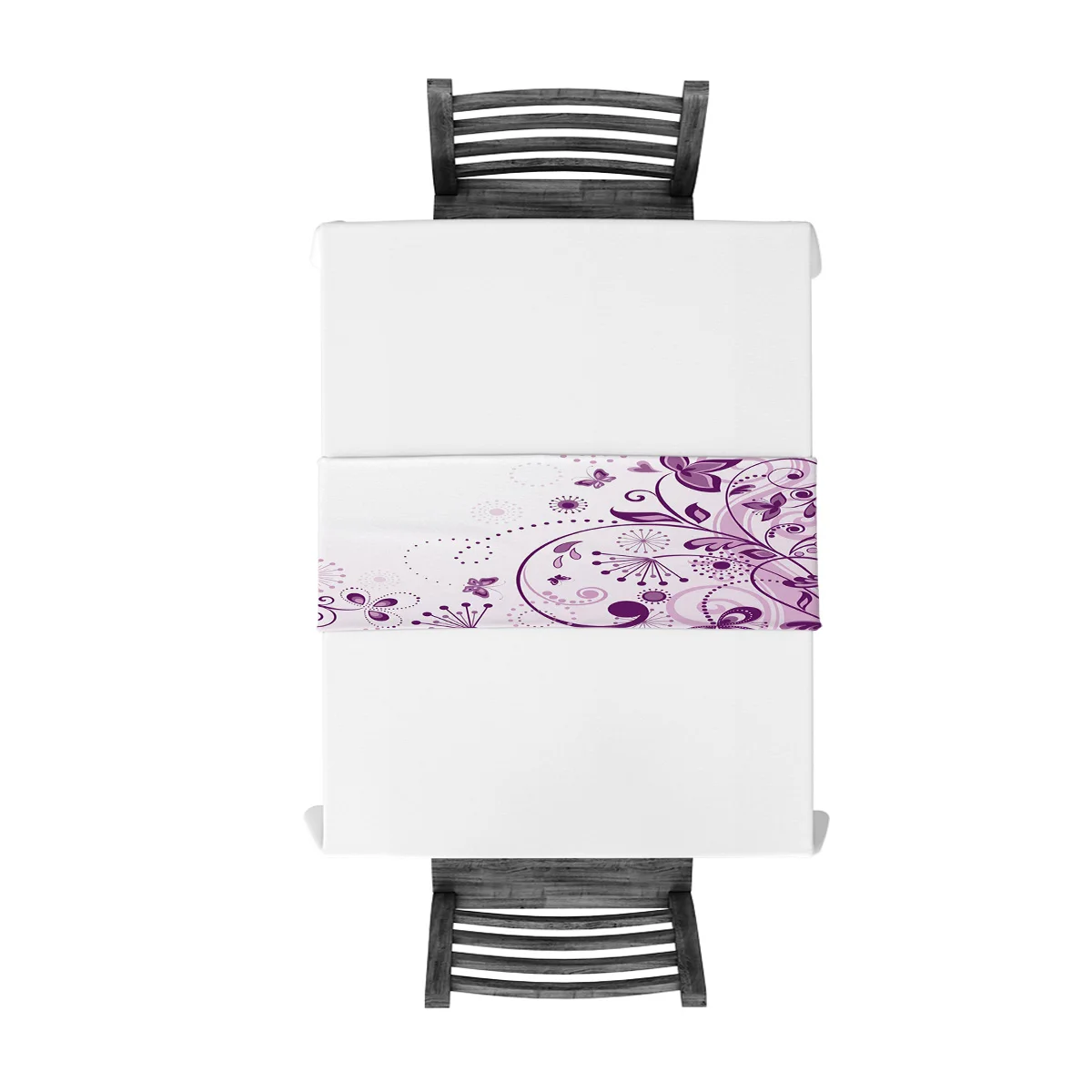 Flower Branch Bud Purple Table Runner Christmas Decorations for Home Decorarion | Дом и сад