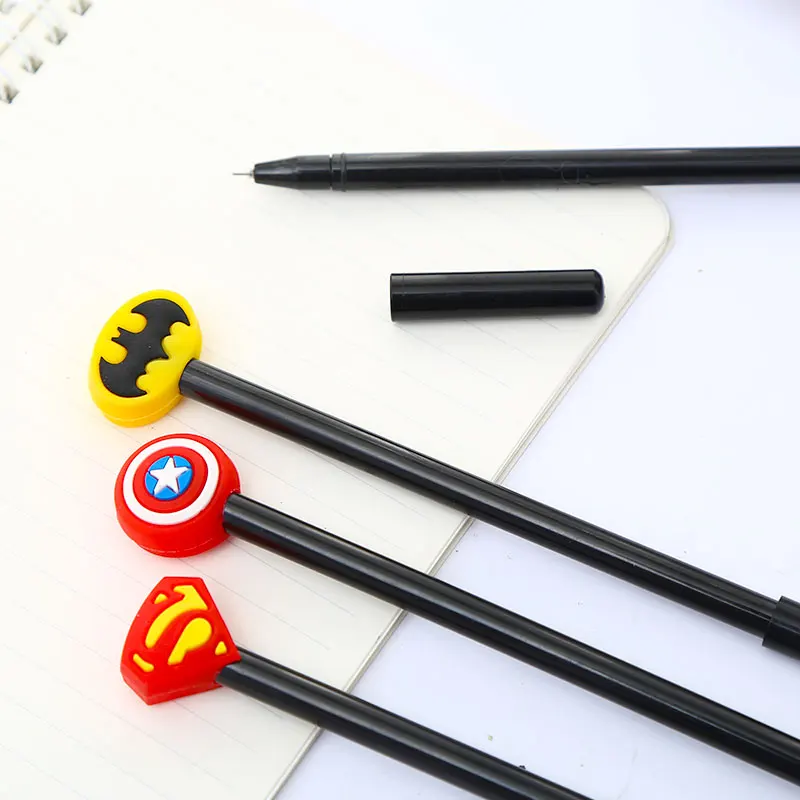 12 шт./компл. творческий в виде милого героя аниме гель кавайные ручки забавные