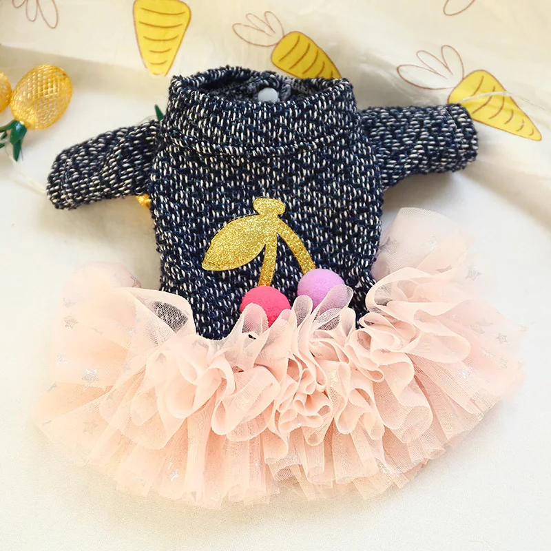 PETCIRCLE платье для собак питомцев одежда плюшевый мишка собака померанское