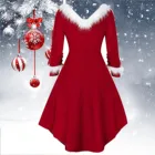 Женский соблазнительный красный костюм для косплея Санта Клауса, рождественские костюмы, платье без бретелек, мода 2021, Рождественская одежда для праздника, карнавала, вечеринки, клуба