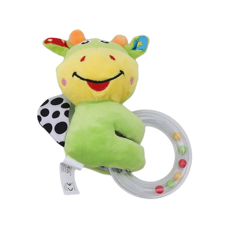 Новое поступление Мультяшные детские круглые погремушки игрушки милые животные