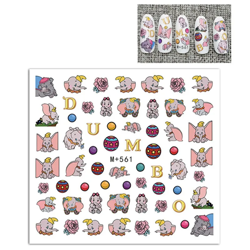 Водные Наклейки для ногтей в виде животных Disney милые летние наклейки сделай сам