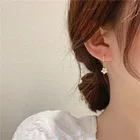 Простые Стильные серьги с цветами милые стильные летние аксессуары ювелирные изделия серьги-капли 2021 Новинка