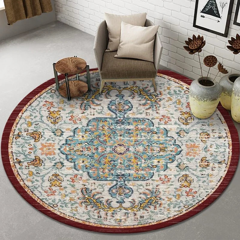 

European Classical Persian Carpets For Living Room Rug With Flowers Bedroom Decoration Area Rugs Table Office Decor Big Carpet