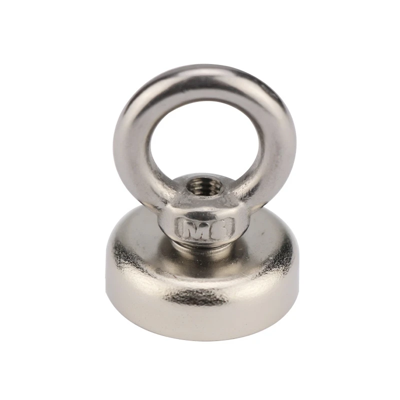 1 шт. мощный неодимовый магнит на толстой подошве с круглым носком в рым сокровищ