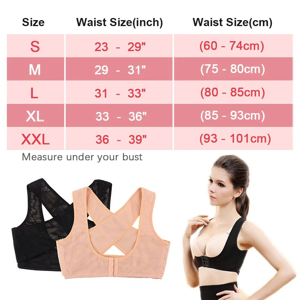 Adjustable Women Chest Posture Corrector Upper Back Shoulder Support Belt Body Shaper Corset For Fack Spine Brace Orthotics |