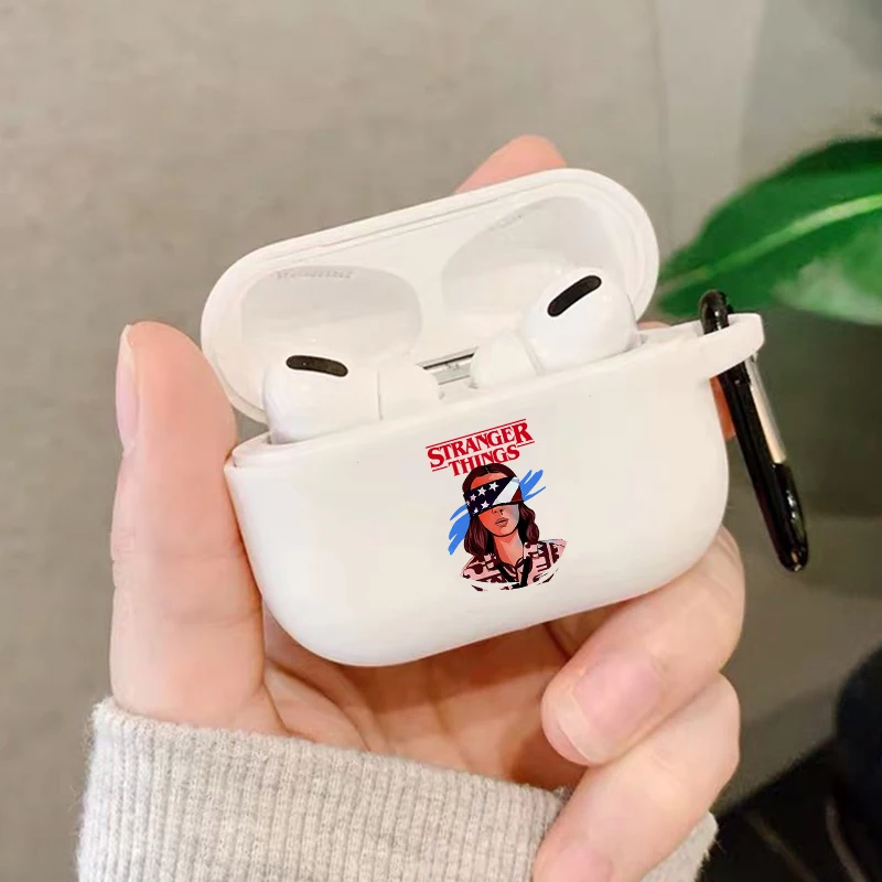 

Cute Stranger Things Airpod Cases For Airpods 3 2 1 Case White Silicone Soft TPU Earphone Air Pod Pro Cover America TV Box