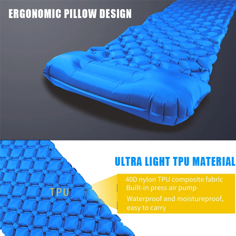 Gonex Водонепроницаемый Портативный Сверхлегкий надувной матрас для кемпинга