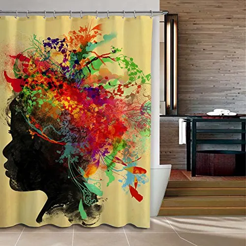 Водонепроницаемая занавеска для душа в африканском стиле ванной комнаты|Шторы