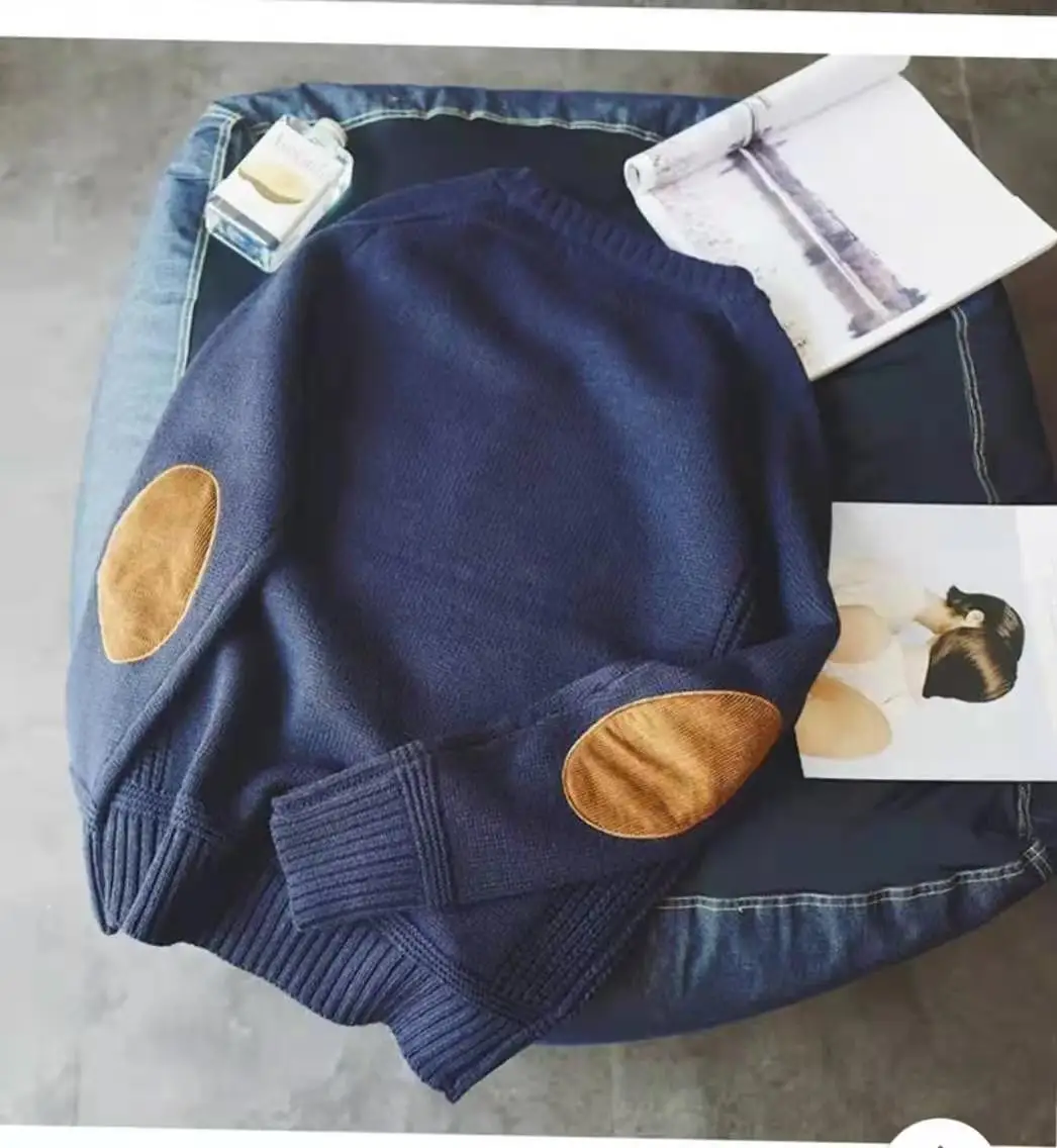 

New winter thickened men's sweater loose round neck Pullover Sweater sweater