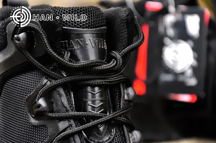 Мужские военные тактические ботинки для мужчин черные мотоциклетные армейские