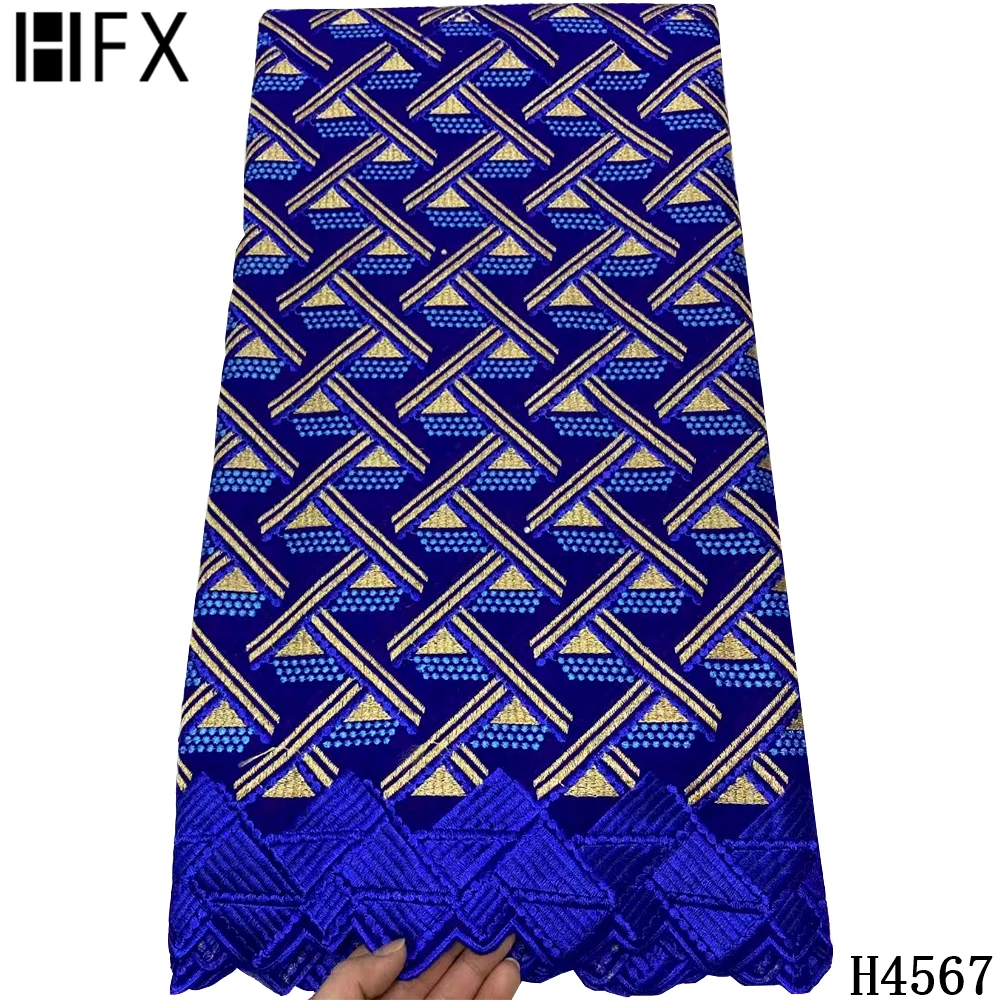 

Nigerian Cotton Lace Fabric High Quality Lace 2021 Swiss Voile Lace Fabric Embroidered African Dry Lace For Wedding HJ4567
