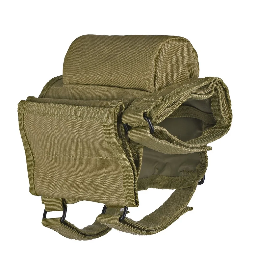 Hot Portable Adjustable Nylon Tactical Butt Stock Shotgun Cheek Rest Pouch Bullet Holder Bag Outdoor Hunting Gun Buttstock | Спорт и