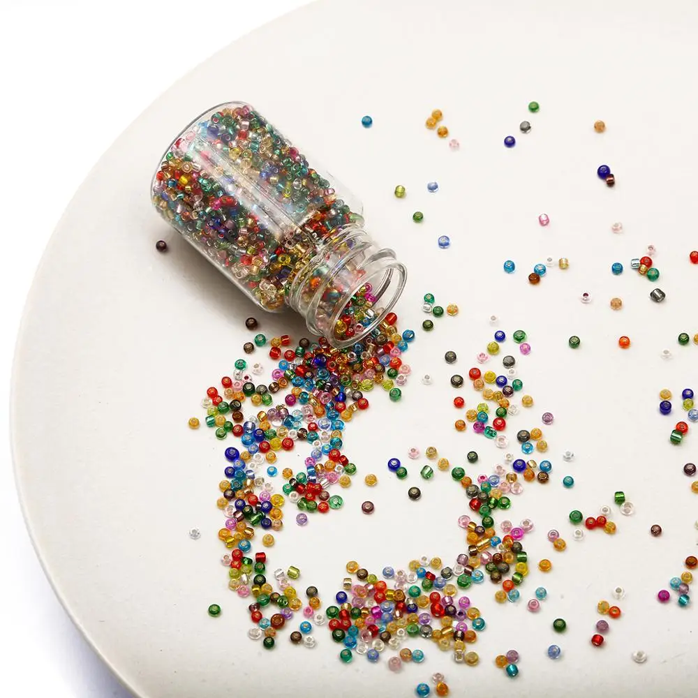 Unqiue блестящие Бусины из стекла в бутылке 3000 шт. 2 мм очаровательные чешские бусины