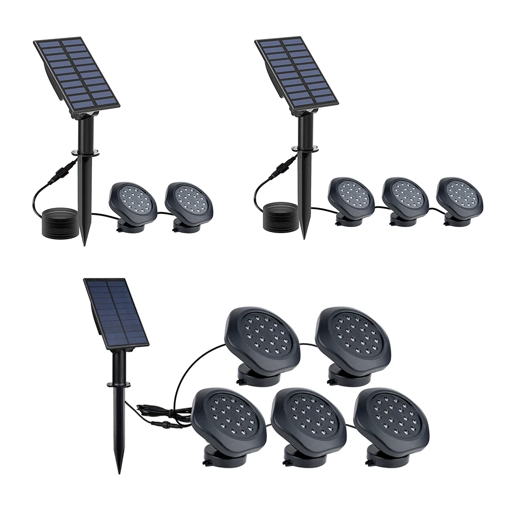 

LED Solar Outdoor Ground Plug Light RGB Garden Lawn Swimming Pool Spotlight