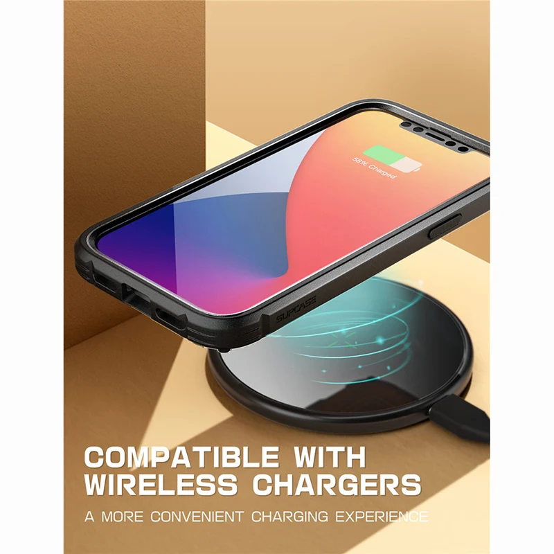 Чехол SUPCASE для iPhone 12 Pro прочный кожаный чехол с защитой экрана 6 1 дюйма UB Royal -