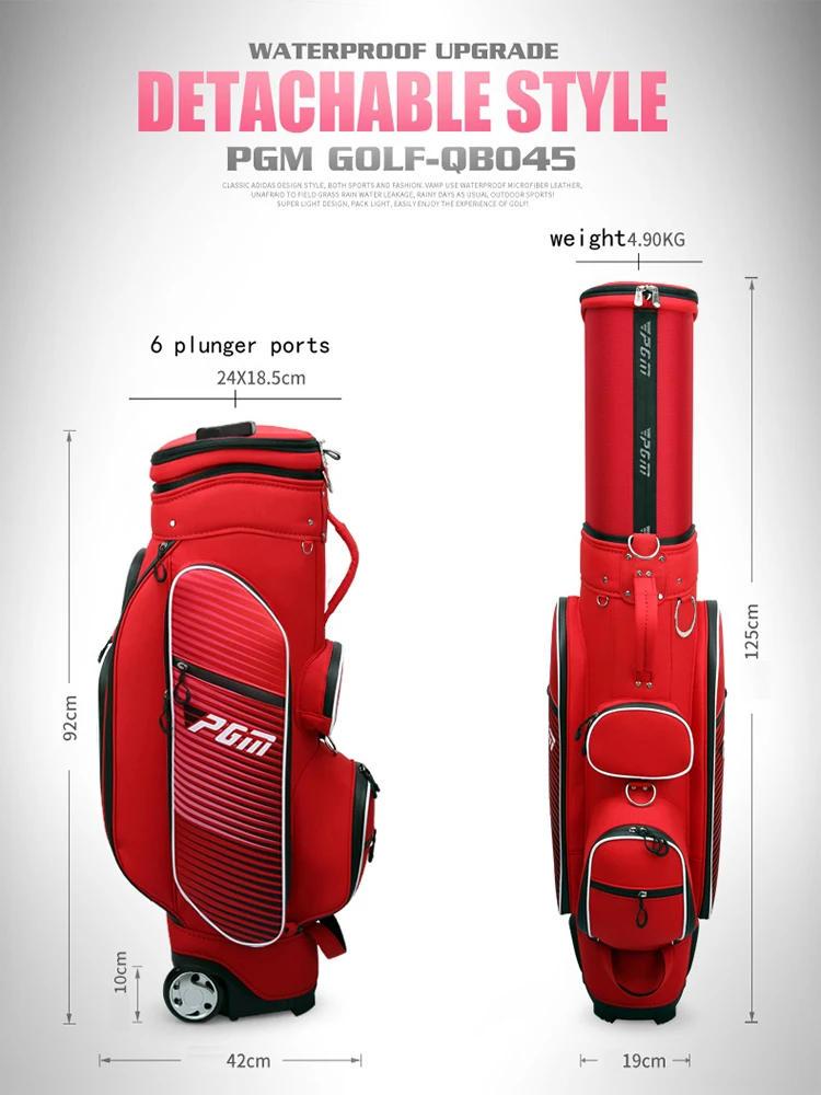 High-end Customization/LOGO Retractable Patent Woman Golf Bag Sports Aviation Travel Plane Ladywaterproof Standard Ball Package