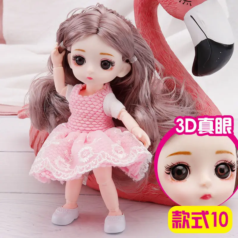 

Кукла 16 см, 13 подвижных шарниров, BJD 1/12, кукла «сделай сам», куклы для девочек, игрушка, подарок, наряд, модные милые куклы с одеждой, игрушка дл...