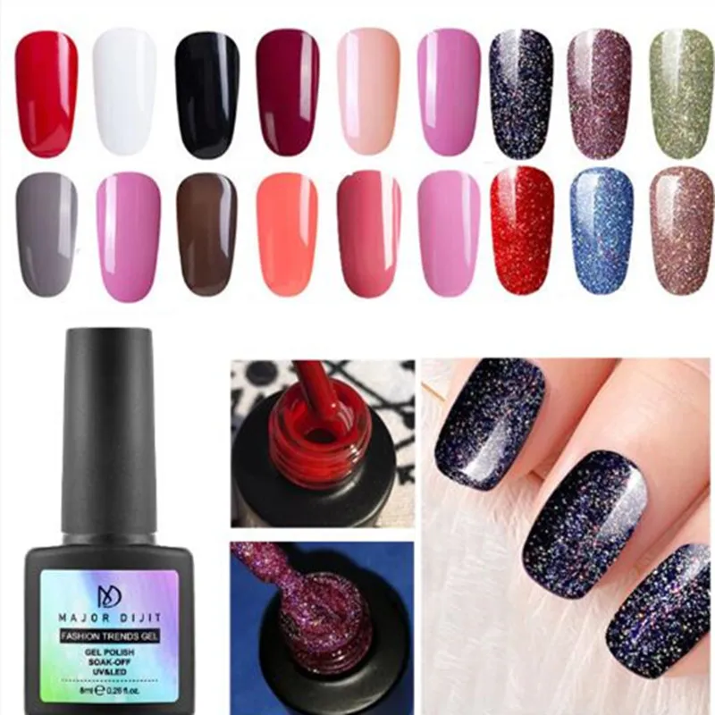 Однотонный Гель-лак для ногтей 8 мл 18 цветов долговечный макарон Полупостоянный