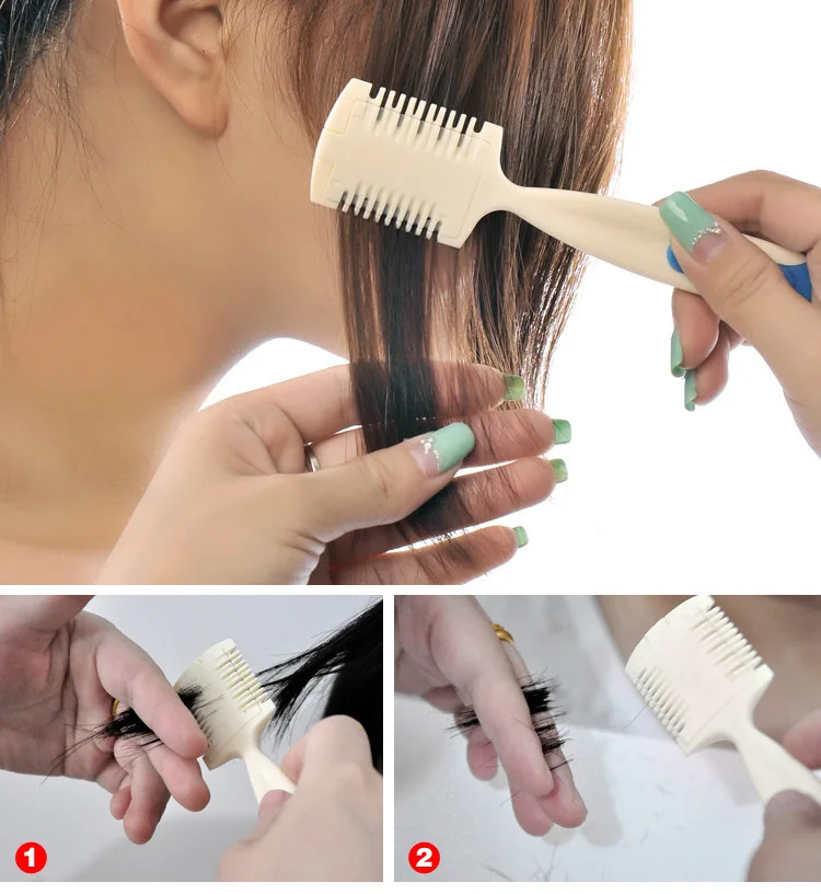 Домашний парикмахерский триммер для стрижки волос расческа с лезвием филировки