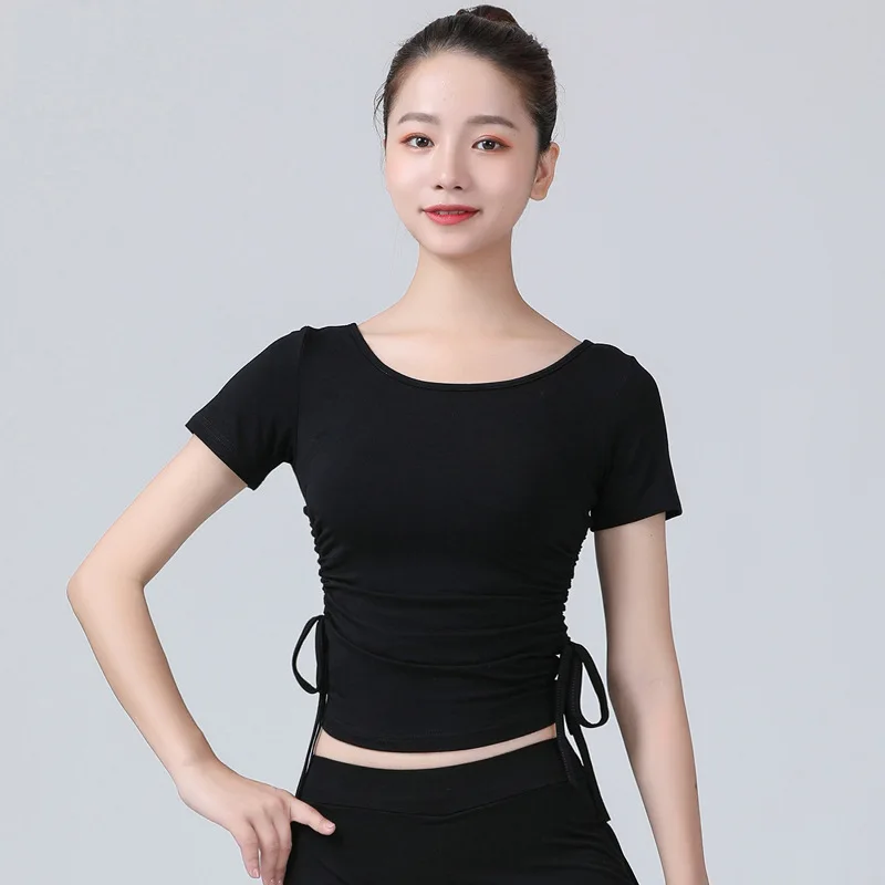 Топы для латиноамериканских танцев женщин женская летняя одежда тренировок