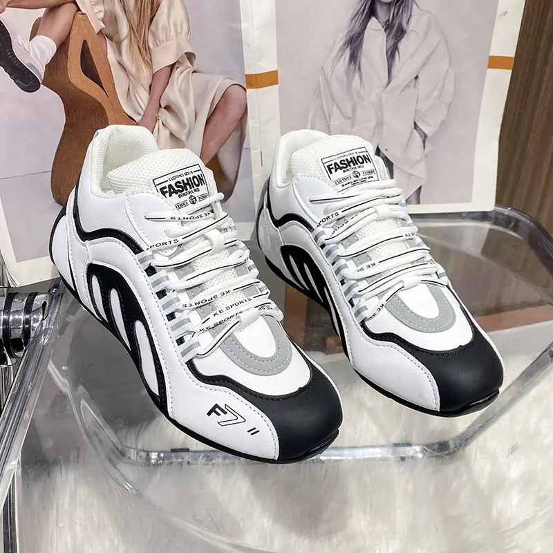 

Кроссовки Женские однотонные, повседневная спортивная обувь для ходьбы, бега, 2021