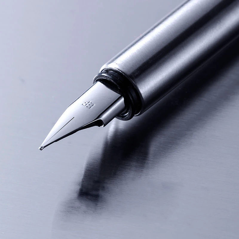 Ручка перьевая Jinhao 35 черная матовая ручка из нержавеющей стали с наконечником 3 08
